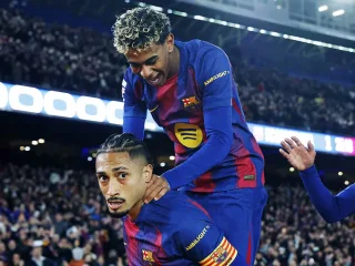 "Barselona" Chempionlar ligasidan chiqqanidan keyin Rafinya Lamin Yamalni qo'llab-quvvatladi