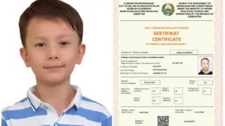 Navoiyda 8 yoshli o'quvchi ingliz tilidan B2 darajasini oldi va rekord o'rnatdi