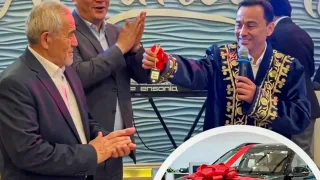 Davron Ahmedov tug'ilgan kunida otasiga avtomobil sovg'a qildi