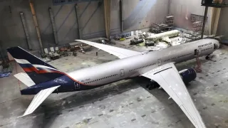 Aeroflot ilk bor Rossiyada Boeing samolyotini qayta bo‘yadi