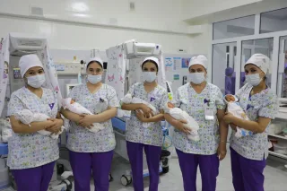 Andijonda 32 yoshli ayol besh nafar egizakni dunyoga keltirdi
