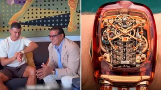 O‘zbekistonlik zargar Ronalduni qimmatbaho soat bilan siyladi