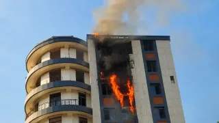 Yakkasaroy tumanidagi qurilishi tugallanmagan binoda yong‘in yuz berdi