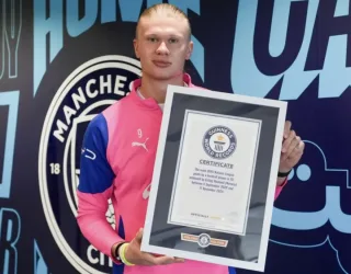 Erling Xoland birdaniga to‘rtta Ginness rekordini o‘rnatdi