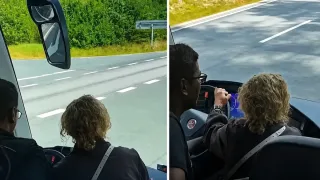 Shvetsiyada yo‘lovchi haydovchisi hushidan ketgan avtobusni to‘xtatib qoldi