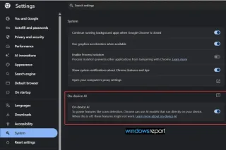 Google Chrome mahalliy suniy intellekt uchun yangi talablarni belgiladi