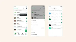 WhatsApp kompaniya xabarlari uchun alohida papka joriy etmoqda
