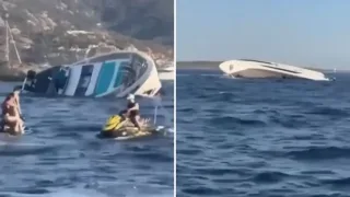 Italiyada to‘qqiz million yevrolik super yaxta yonib cho‘kib ketdi