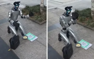 Xitoyda gumanoid robotning ko‘chada pul so‘rashi muhokamalarga sabab bo‘ldi
