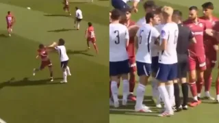 Tottenxem va Xetafe o'yinida Sandro Tonali asabiylashdi
