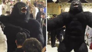 Pokiston to‘ylarida gorilla qiyofasidagi raqqoslar ommalashmoqda