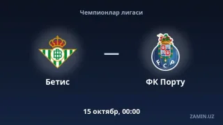 Betis va Portu bahsi tarkiblar va jonli matnli translyatsiya