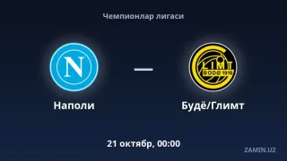 Napoli va Budyo Glimt uchrashuvi tarkiblari va matnli translyatsiya