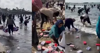 Hurmuz bo‘g‘ozida cho‘kkan kemadan so‘ng qirg‘oqqa iPhone yuvilib chiqdi