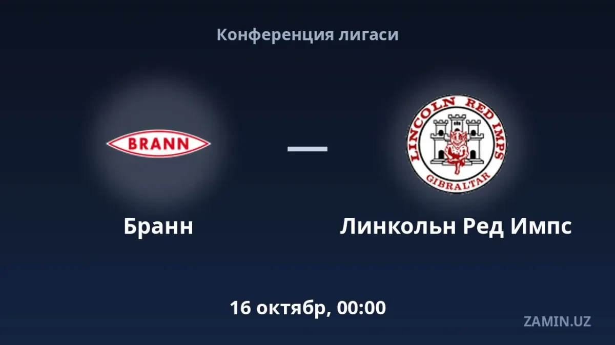 Brann va Linkoln Red Imps o‘yini tarkiblar va jonli translyatsiya