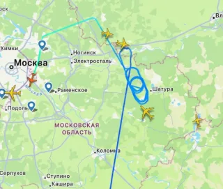 Dronlar xavfi tufayli Putin samolyoti Moskvaga qo‘nishi kechiktirildi