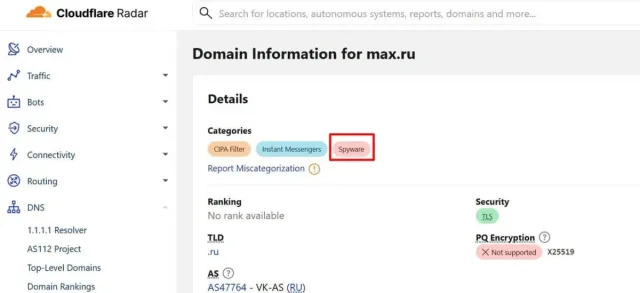 Cloudflare Rossiyaning «Max» ilovasini josuslik dasturi deb topdi