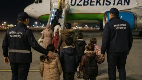 Rossiyada og'ir ahvolda qolgan yetti bola O'zbekistonga qaytarildi