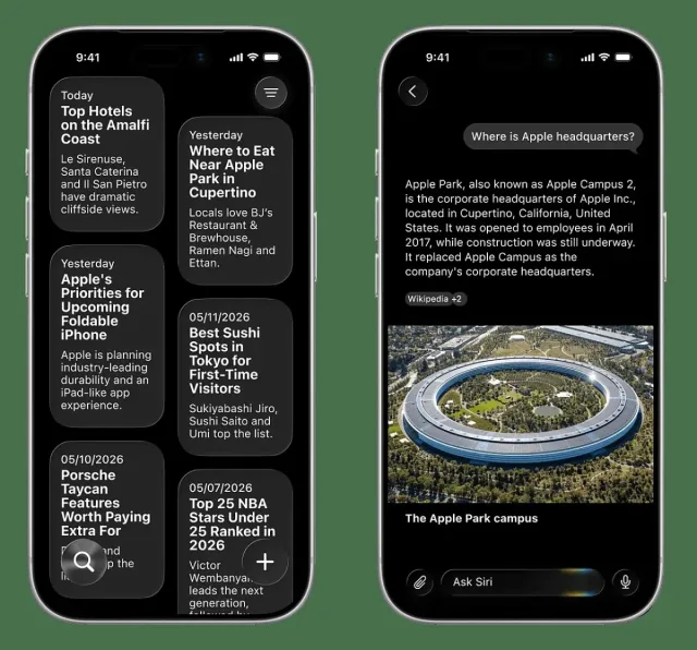 Apple suniy intellekt yordamida yangi Siri imkoniyatlarini taqdim etadi