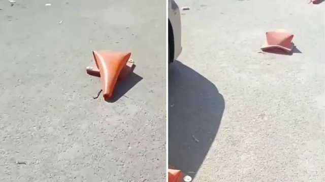 Tojikistonda jazirama issiq tufayli yo‘l ajratgichlari erib ketmoqda