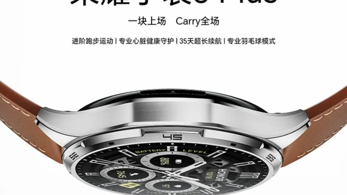 Honor 35 kun quvvat saqlaydigan Watch 6 Plus soatini taqdim etdi