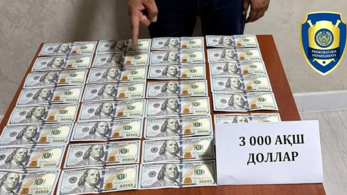 Andijon viloyatida 3 000 dollar pora olgan kadastr rahbari ushlandi