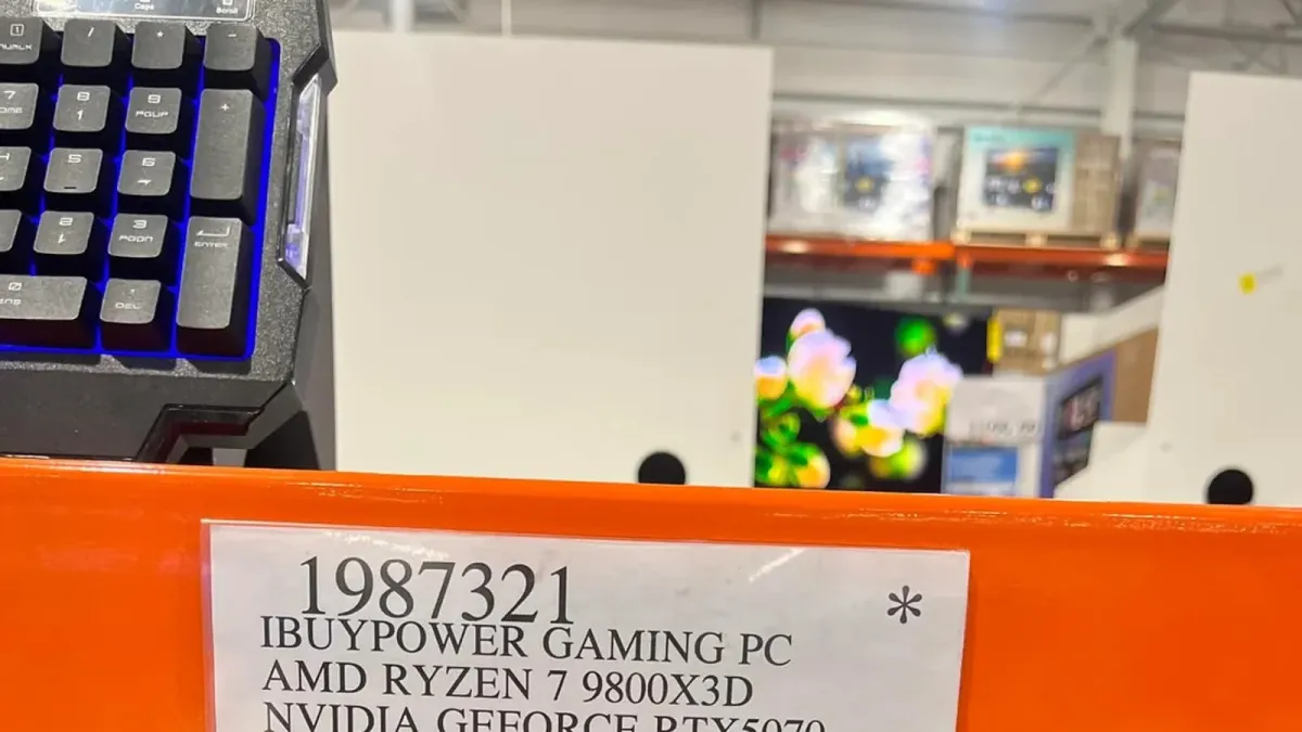 Costco do'konida kuchli o'yin kompyuteri 1 100 dollardan sotilmoqda