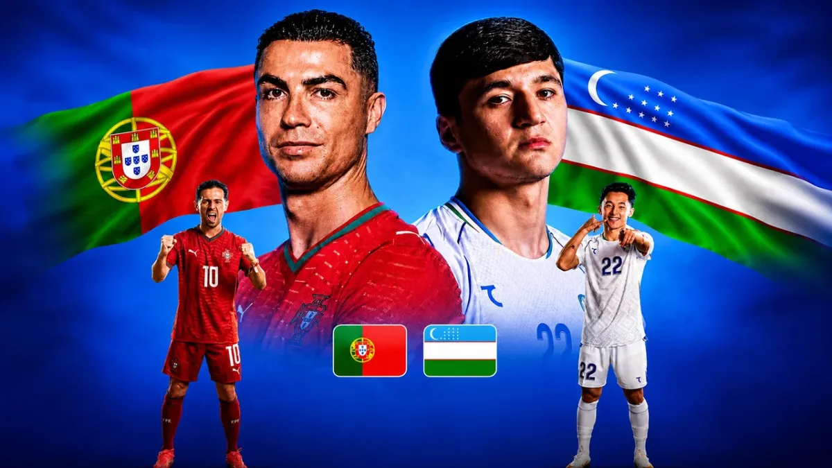 O‘zbekiston va Portugaliya terma jamoalari o‘rtasidagi bahs jonli translyatsiyasi