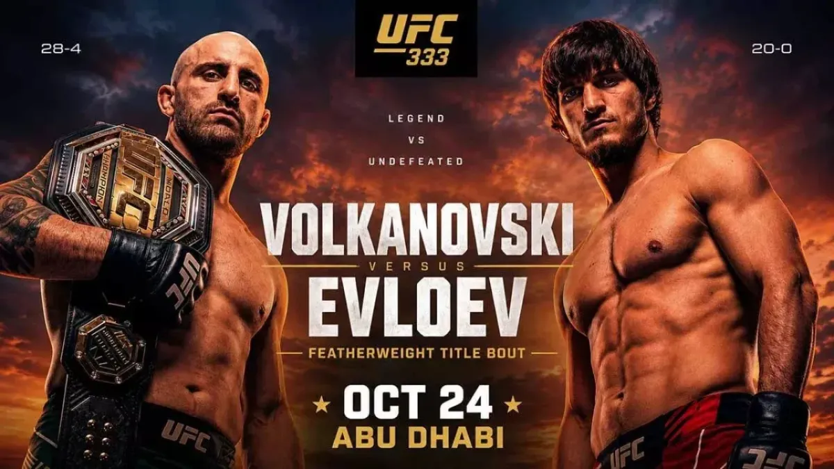 Volkanovski va Yevloyev Abu-Dabidagi UFC turnirida to‘qnash keladi