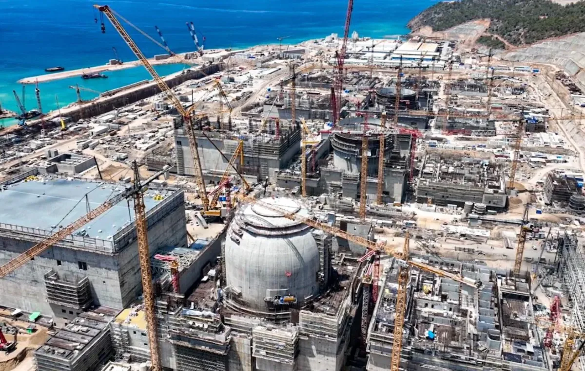 Turkiyaning Akkuyu AESi yaqin orada elektr energiyasi ishlab chiqaradi