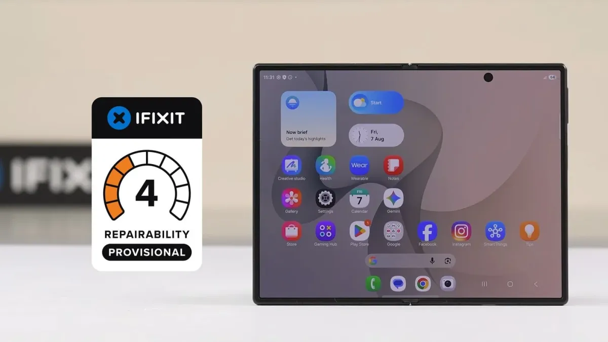Samsung Galaxy Z Fold8 smartfonini ta’mirlash juda murakkab deb topildi