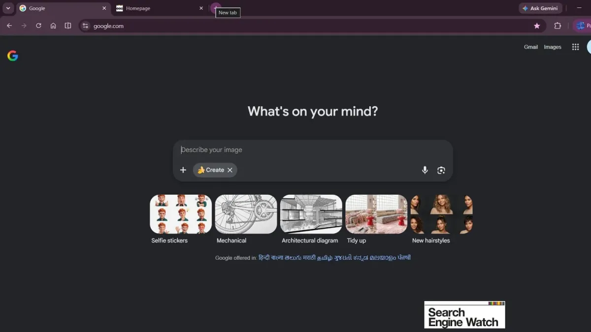 Google qidiruv tizimi sahifasini suniy intellekt yordamida yangilamoqda
