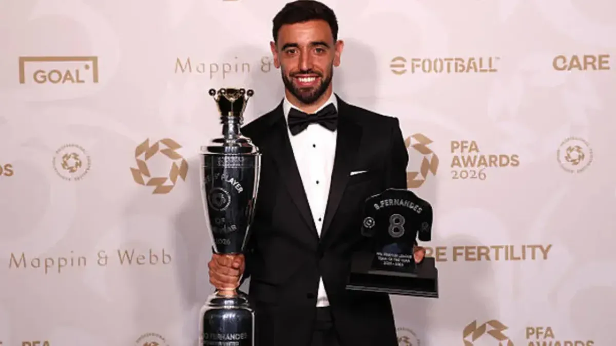 Brunu Fernandesh Angliya premer-ligasining eng yaxshi futbolchisi deb topildi