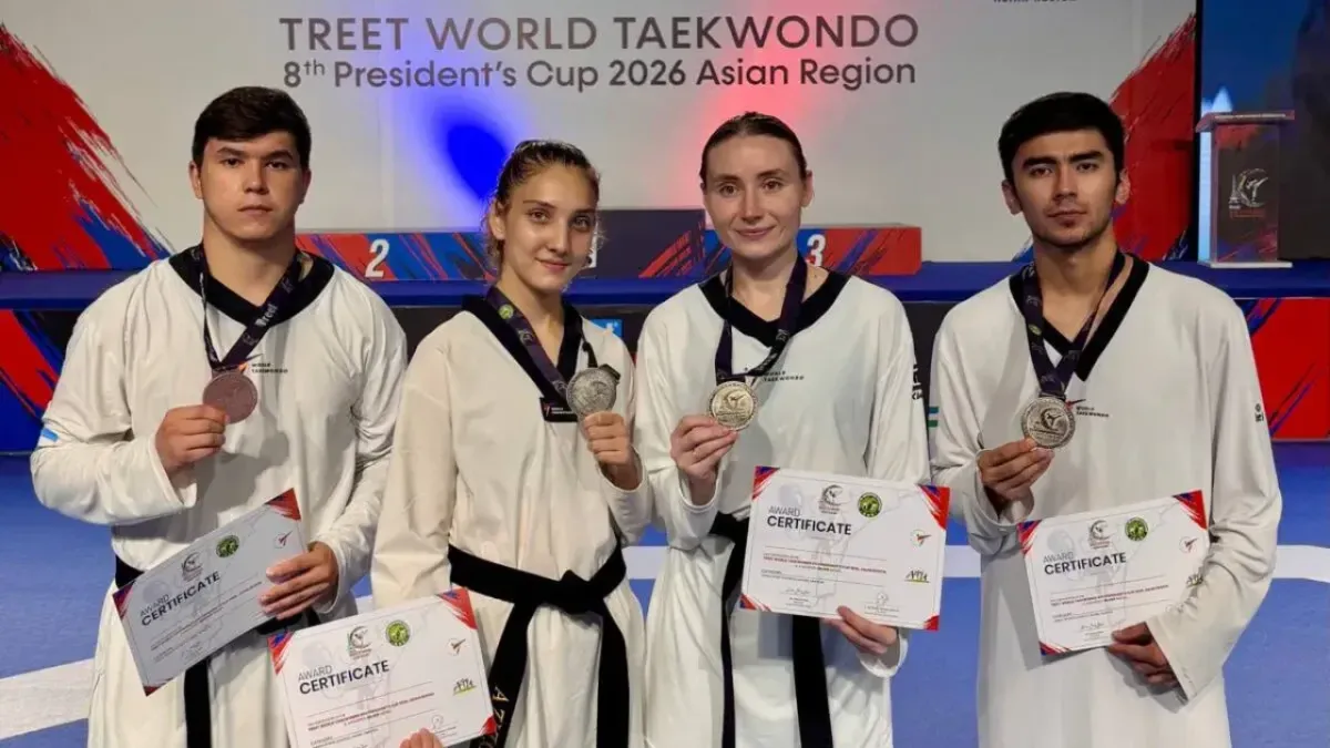 O‘zbekistonlik taekvondochilar Osiyo Prezident kubogida to‘rtta medalni qo‘lga kiritdi