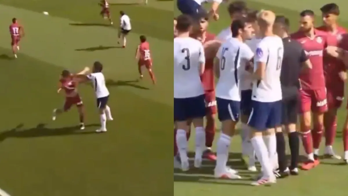 Tottenxem va Xetafe o'yinida Sandro Tonali asabiylashdi