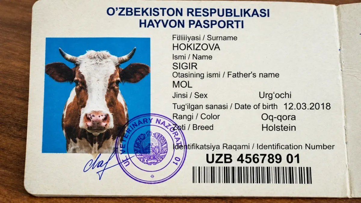 O‘zbekistonda uy hayvonlarini ro‘yxatdan o‘tkazish tartibi joriy etiladi