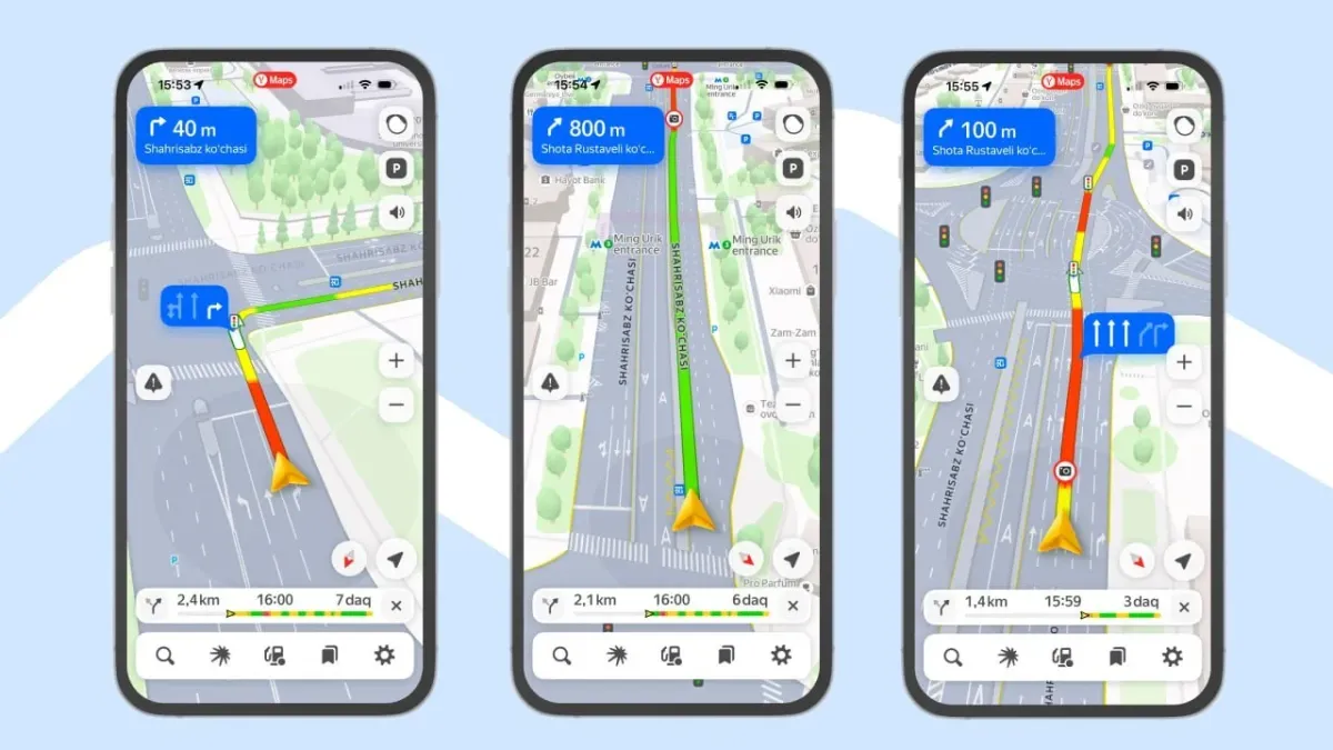 Yandex Maps O‘zbekistonning uch shahrida yangi navigatsiya funksiyasini ishga tushirdi