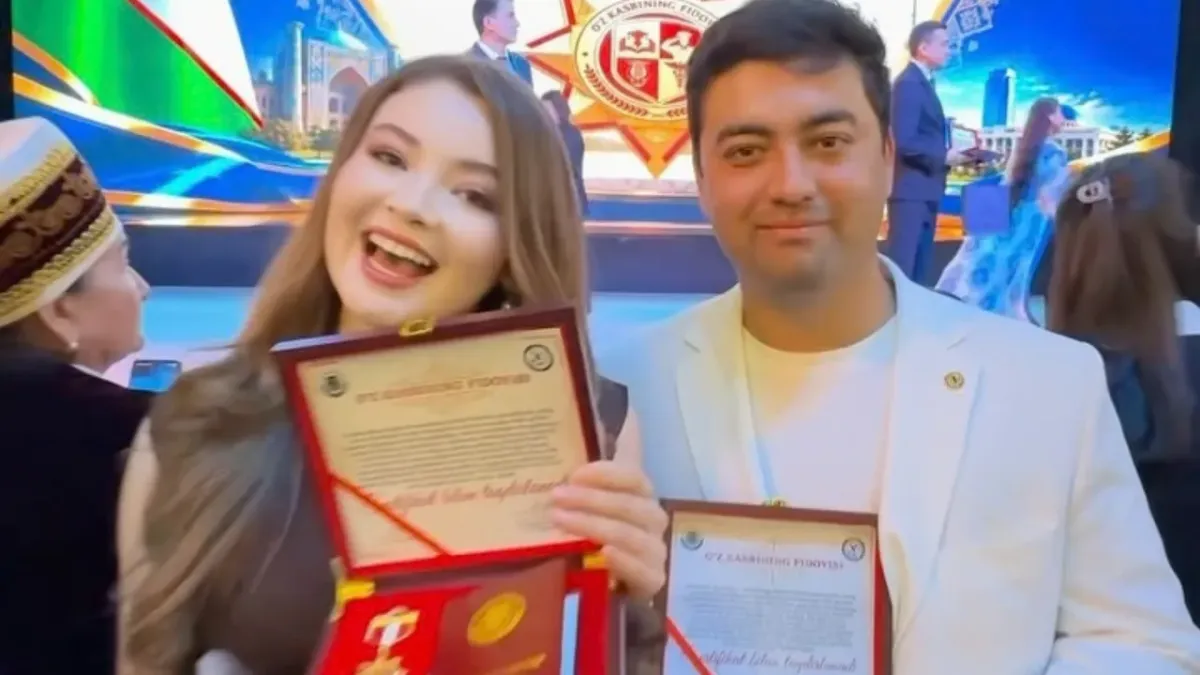 Zebo Raximova va Umid Eshonqulov fidoyilik ko‘krak nishoni bilan taqdirlandi