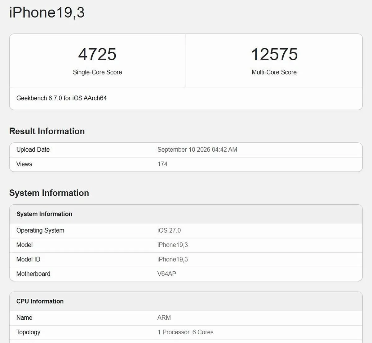 Yangi Apple A20 Pro chipi unumdorlik bo'yicha raqobatchilarni ortda qoldirdi