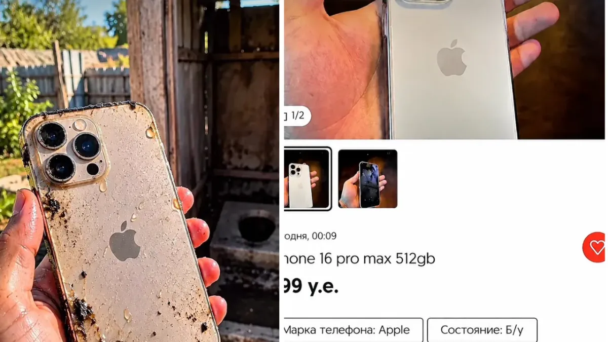 O‘zbekistonda hojatxonaga tushib ketgan iPhone sotuvga qo‘yildi