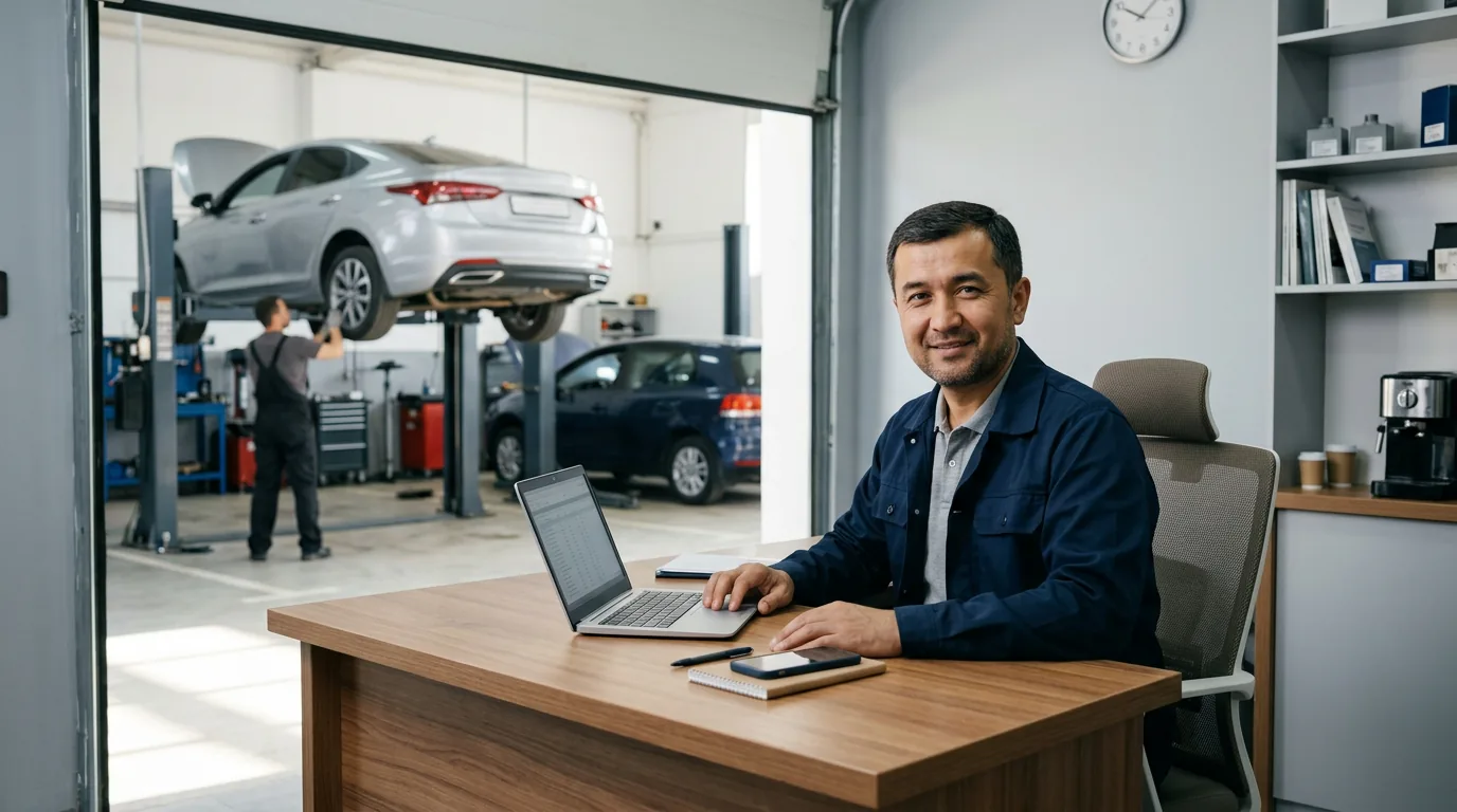 Bip Business veb-kabinetida avtoservis ishlarini kompyuter orqali boshqarish