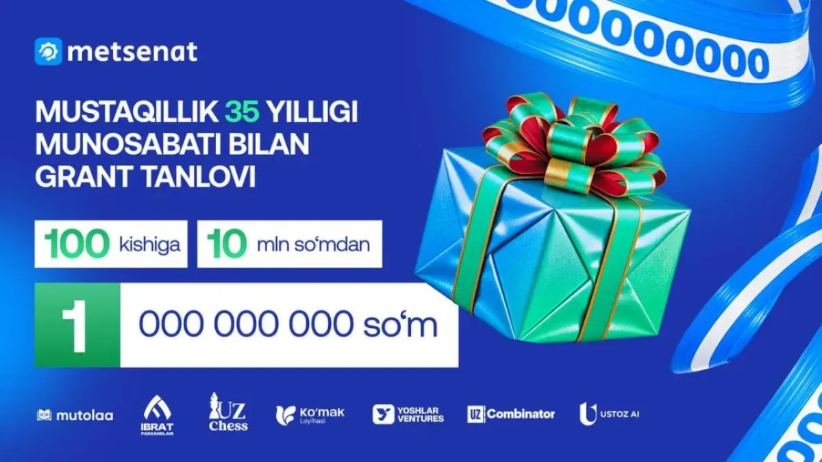 Metsenat loyihasi yuz nafar iqtidorli talabaga grant ajratdi