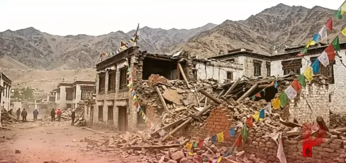 Tibetda yuz bergan kuchli zilzila oqibatida qurbonlar bor